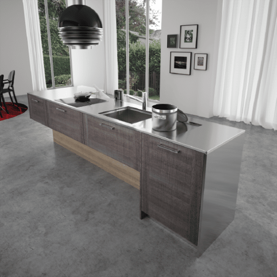 Belle cuisine contemporaine emma sur mesure / design, haut de ... Inspiration Meuble cuisine