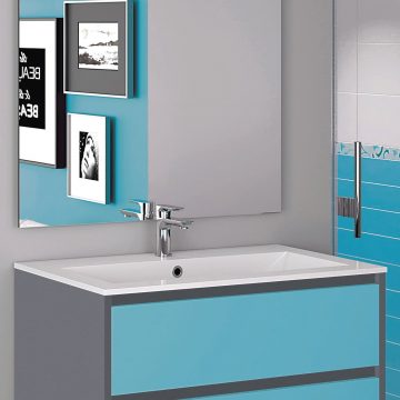 salle de bains zaho design épuré sur mesure