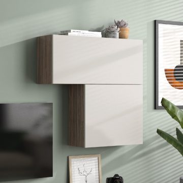 living kim contemporain blanc bois