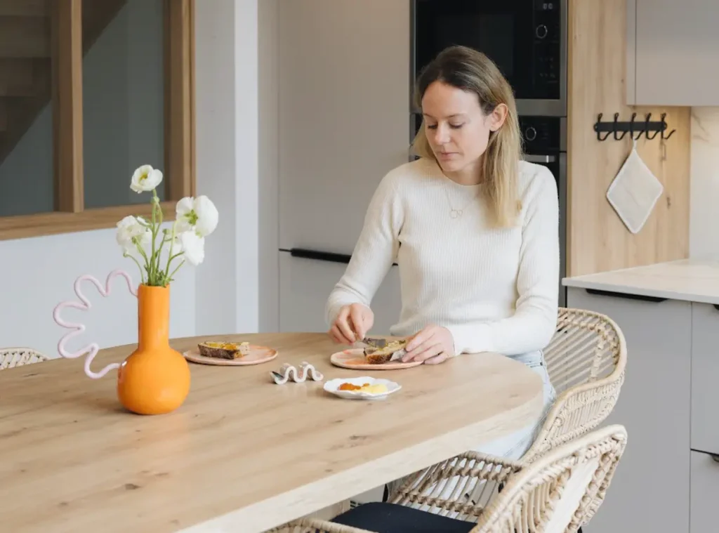 plan de travail de cuisine en stratifié effet bois