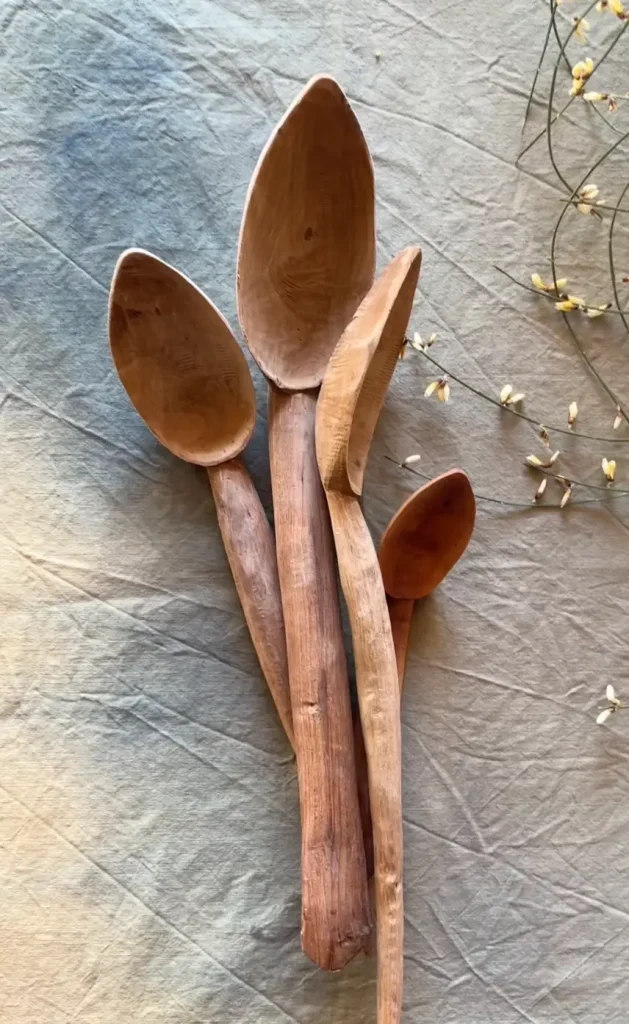 Cuillères en bois faites à Tanger