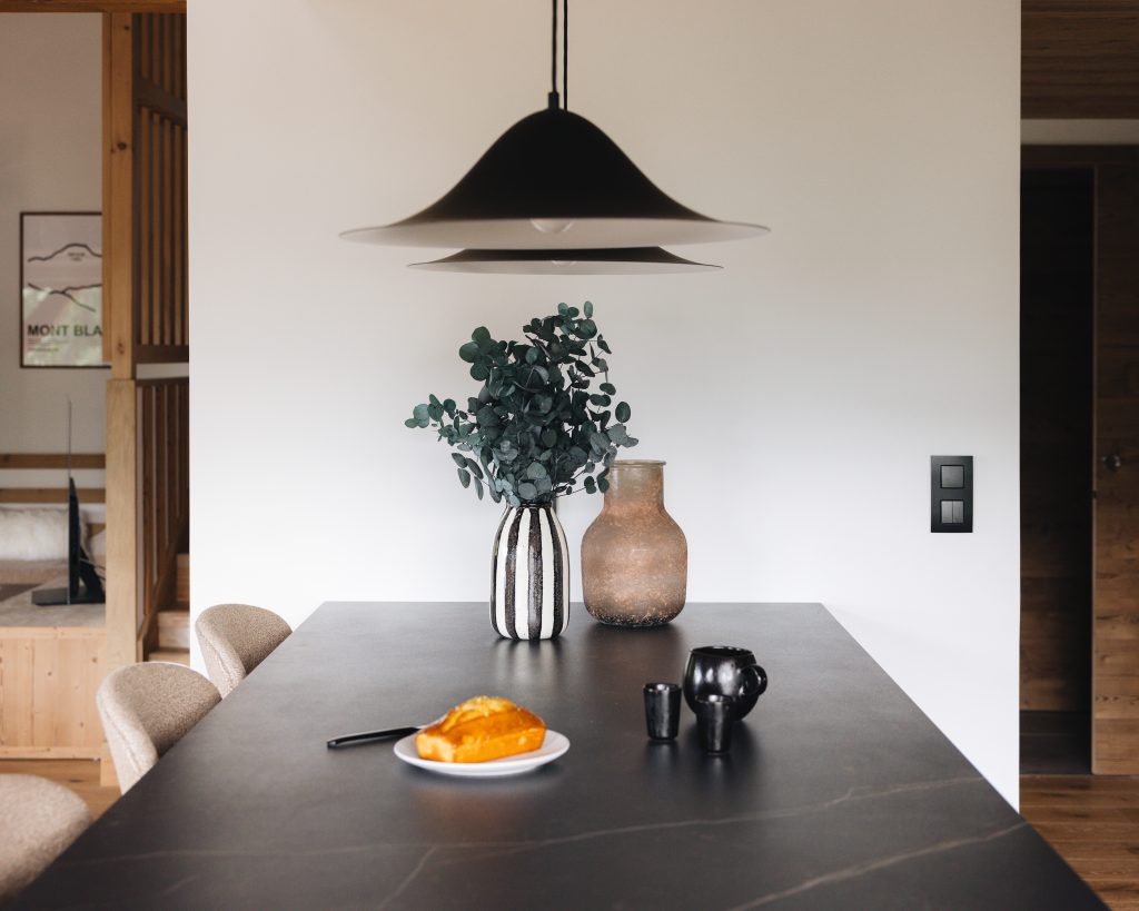 Cuisine Morel avec îlot en céramique Dekton Kelya
